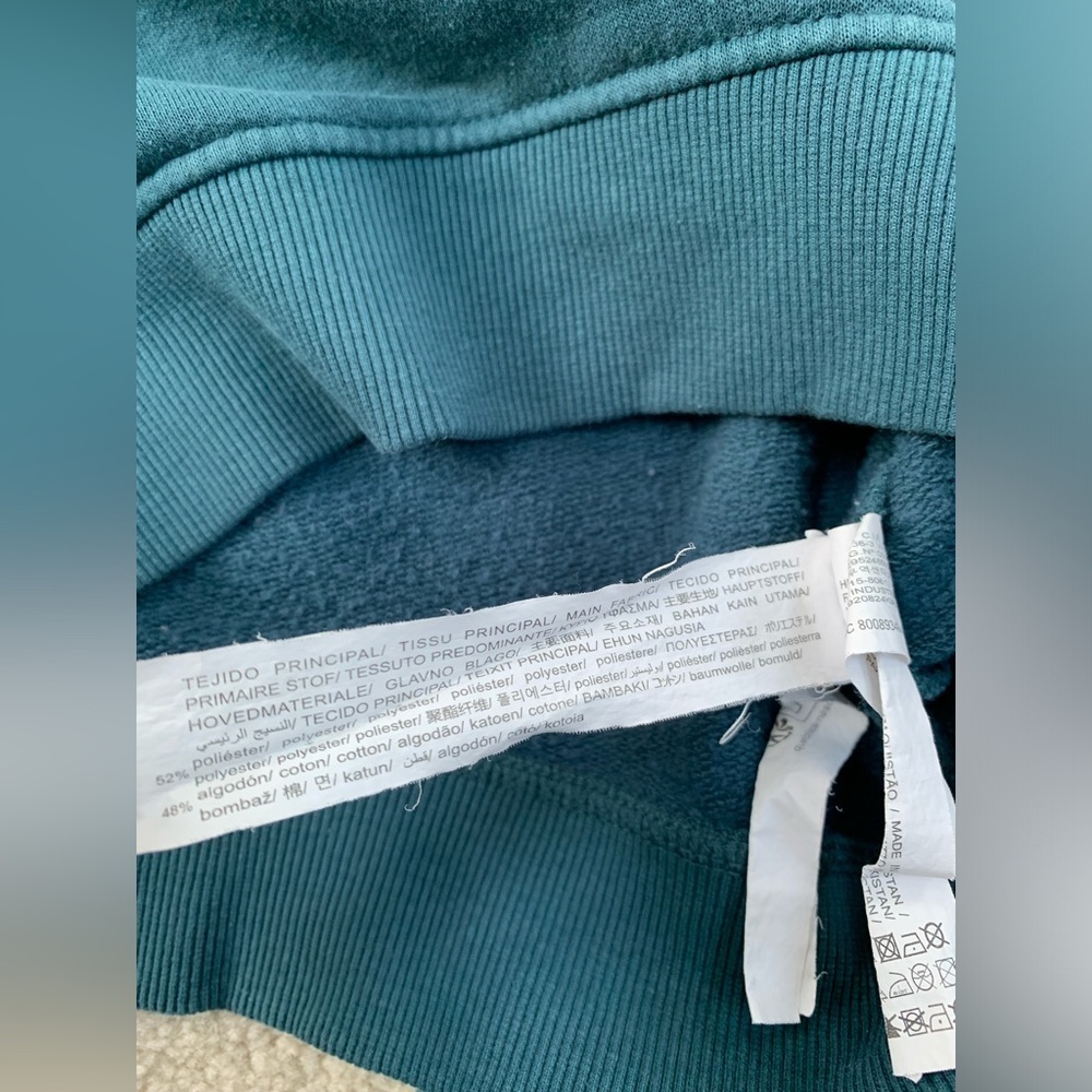 Zara Size 11-12 Teal Two Piece Sweatshirt And Sweatpants Sweat Set - Picture 9 of 9
